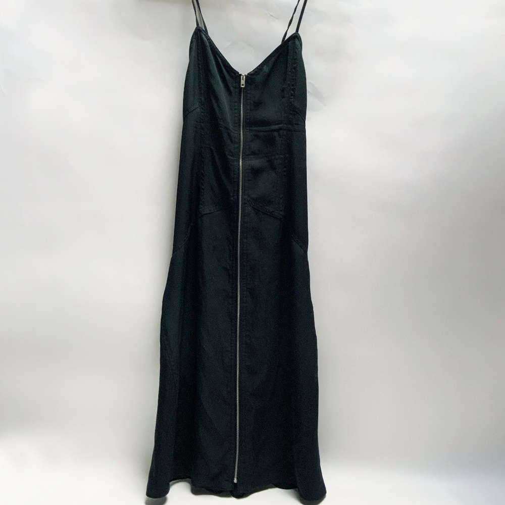 RAG & BONE BLACK ZIPPER FRONT SUMMER DRESS